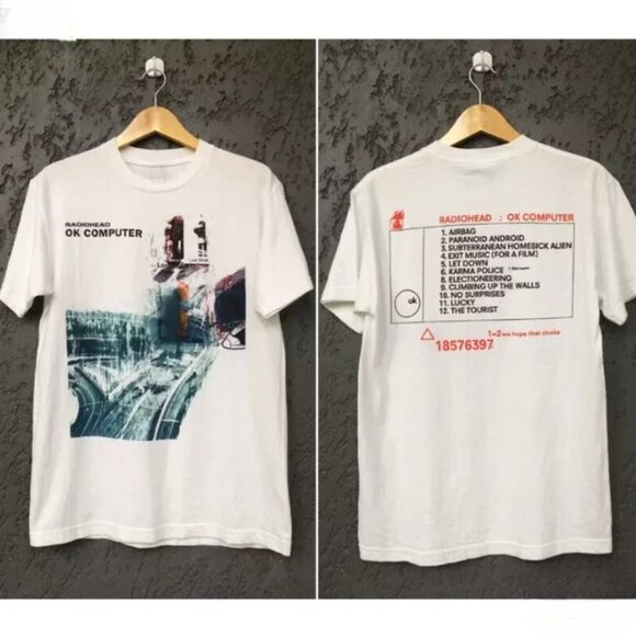 New Apparel Radiohead Ok Computer Album 2 Sided T-shirt - Picture 1 of 3